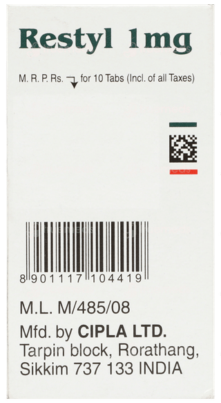 Restyl 1mg Tablet 10