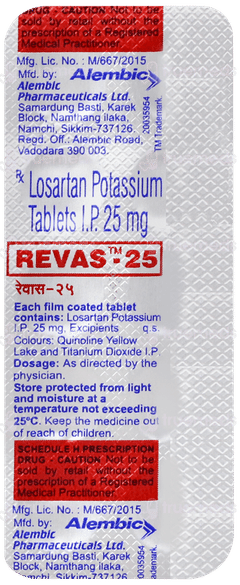 Revas 25 Tablet 10