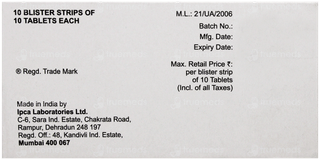 Revelol Ch 25/6.25 Tablet 10