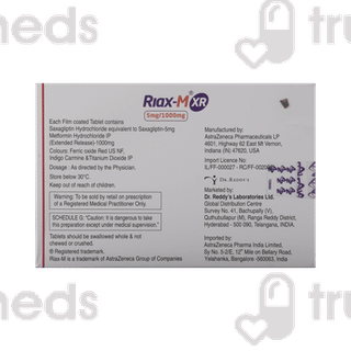 Riaxm Xr 5/1000 MG Tablet 7