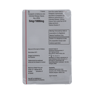 Riaxm Xr 5/1000 MG Tablet 7