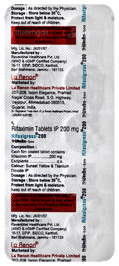 Rifaxigress 200 Tablet 10