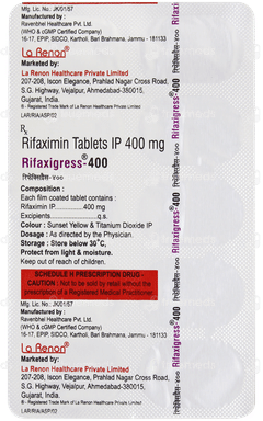 Rifaxigress 400 Tablet 10 Rifaxigress 400 Tablet 10