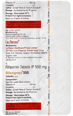 Rifaxigress 550 Tablet 10 Rifaxigress 550 Tablet 10
