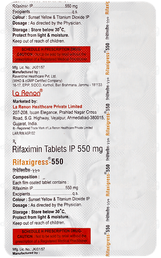Rifaxigress 550 Tablet 10