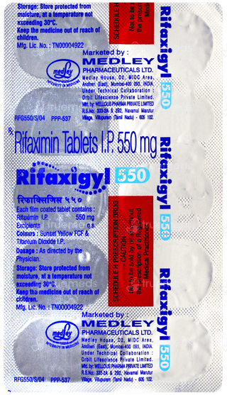 Rifaxigyl 550 Tablet 10