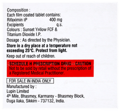 Rifaximax 400 Tablet 10 Rifaximax 400 Tablet 10