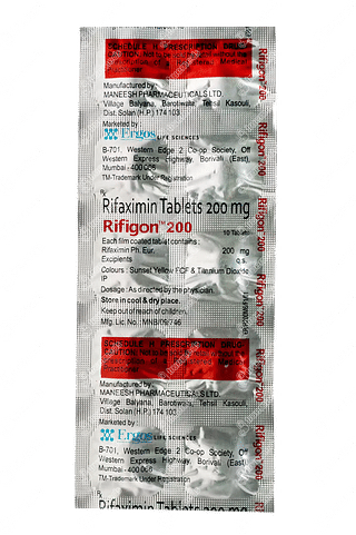 Rifigon 200 MG Tablet 10