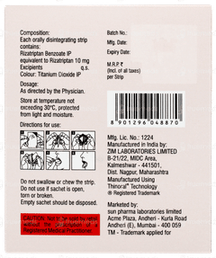 Rizanet 10 Disintegrating Strip 1