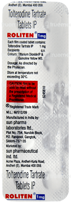 Roliten 1mg Tablet 10 Roliten 1mg Tablet 10