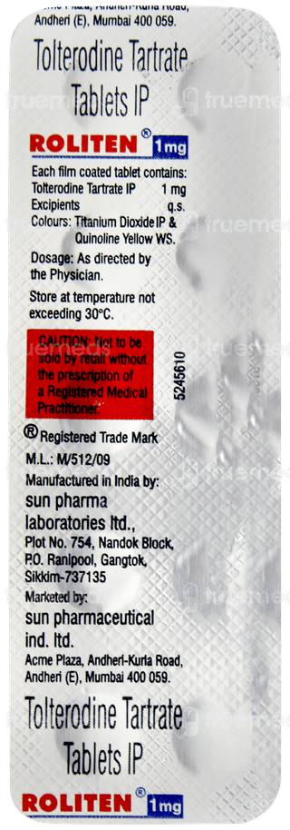 Roliten 1mg Tablet 10