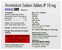 Romilast 10mg Tablet 15