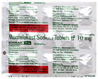 Romilast 10mg Tablet 15