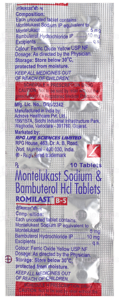 Romilast B 5 Tablet 10 Romilast B 5 Tablet 10