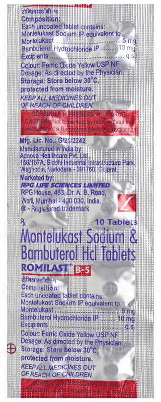 Romilast B 5 Tablet 10