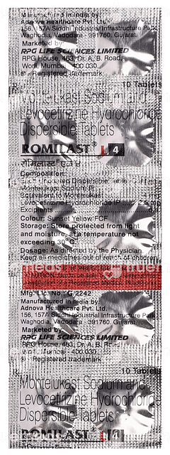 Romilast L 4 Tablet 10