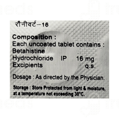 Ronyvert 16 Tablet 10 Ronyvert 16 Tablet 10