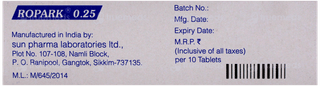 Ropark 0.25 Tablet 10
