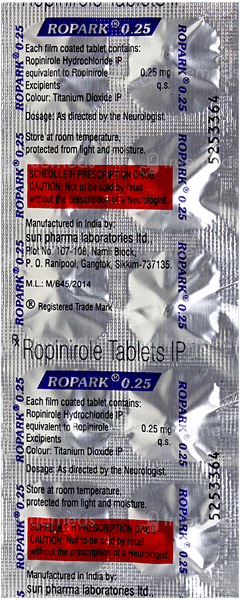 Ropark 0.25 Tablet 10