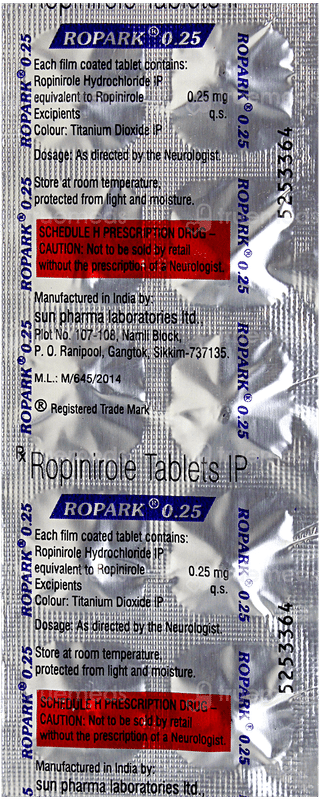 Ropark 0.25 Tablet 10