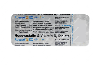 Rosave D 10 Mg/1000 IU Tablet 10