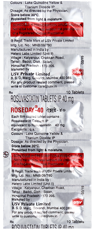 Roseday 40 Tablet 10