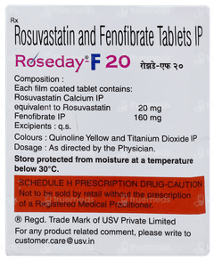 Roseday F 20 Tablet 10 Roseday F 20 Tablet 10