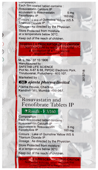 Rosufit F 5/160 Tablet 15