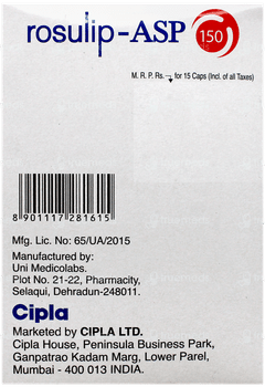 Rosulip Asp 150 Capsule 15
