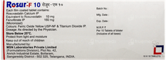 Rosur F 10 Tablet 10