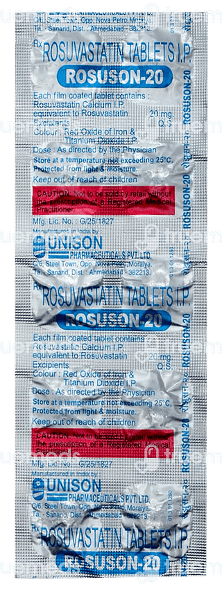 Rosuson 20 MG Tablet 10