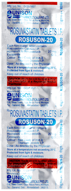 Rosuson 20 Tablet 10 Rosuson 20 Tablet 10
