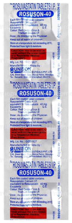Rosuson 40 Tablet 10 Rosuson 40 Tablet 10