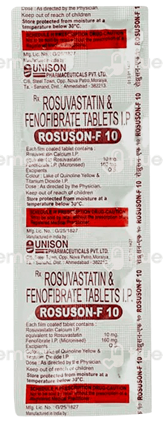 Rosuson F 10/160 MG Tablet 10