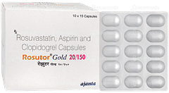 Rosutor Gold 20/150 Capsule 15