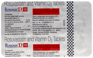 Rosuvas D 10 Tablet 15