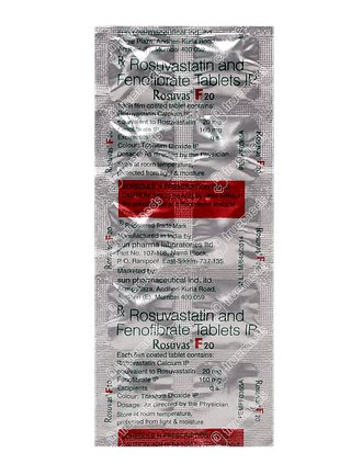 Rosuvas F 20/160 MG Tablet 10