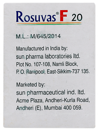 Rosuvas F 20 Tablet 10