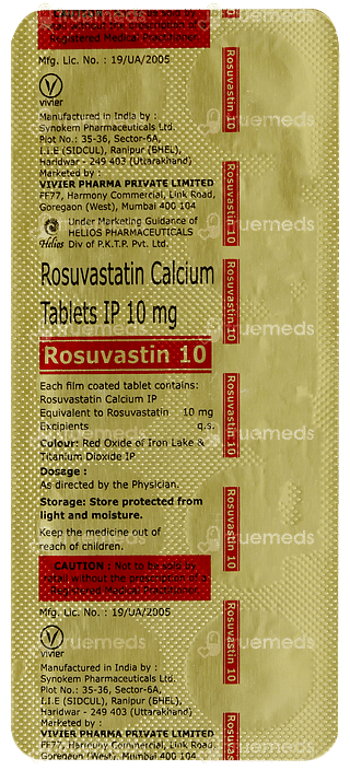 Rosuvastin 10 Tablet 10