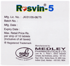 Rosvin 5 Tablet 10 Rosvin 5 Tablet 10
