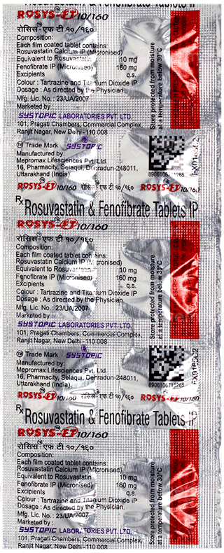 Rosys Ft 10/160 Tablet 10
