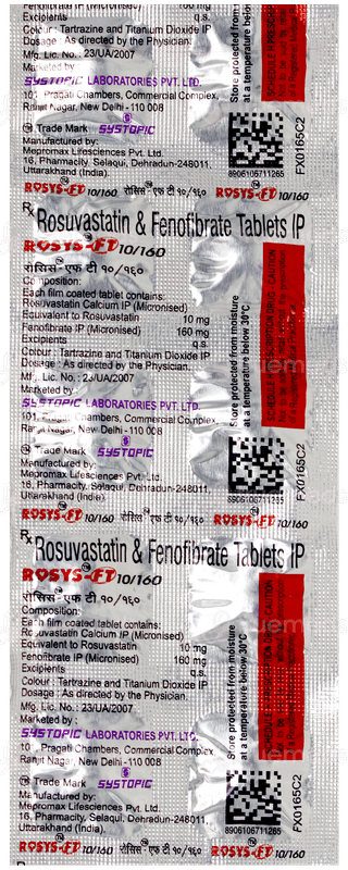 Rosys Ft 10/160 Tablet 10