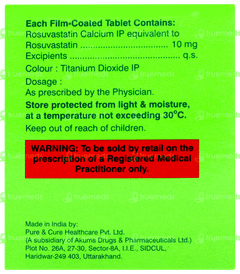 Rovastat 10 Tablet 15 Rovastat 10 Tablet 15