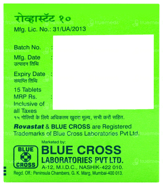 Rovastat 10 Tablet 15