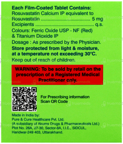 Rovastat 5 Tablet 15 Rovastat 5 Tablet 15