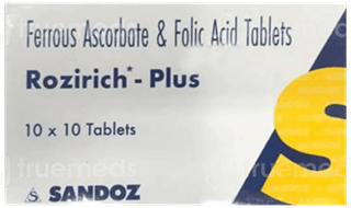 Rozirich Plus 100/1.5 Mg Tablet 10