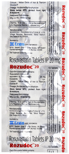 Rozudoc 20 Tablet 10 Rozudoc 20 Tablet 10