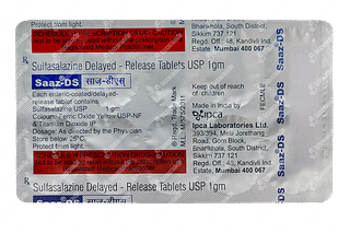 Saaz Ds 1000 MG Tablet 10