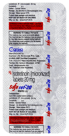 Saferet 20 Tablet 10 Saferet 20 Tablet 10