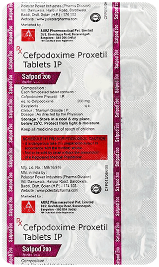 Safpod 200 Mg Tablet 10